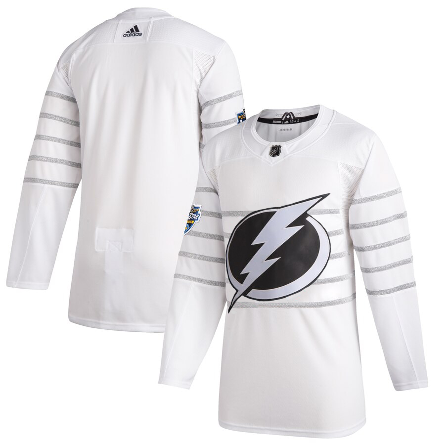 Men Tampa Bay Lightning Adidas White 2020 NHL All Star Game Authentic Jersey